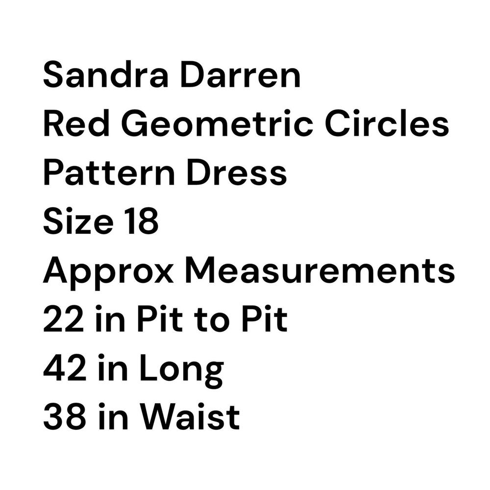 Red Sleeveless Dress| Sz 18 |Cotton Blend |Jacquard Sheath Career - Picture 12 of 13